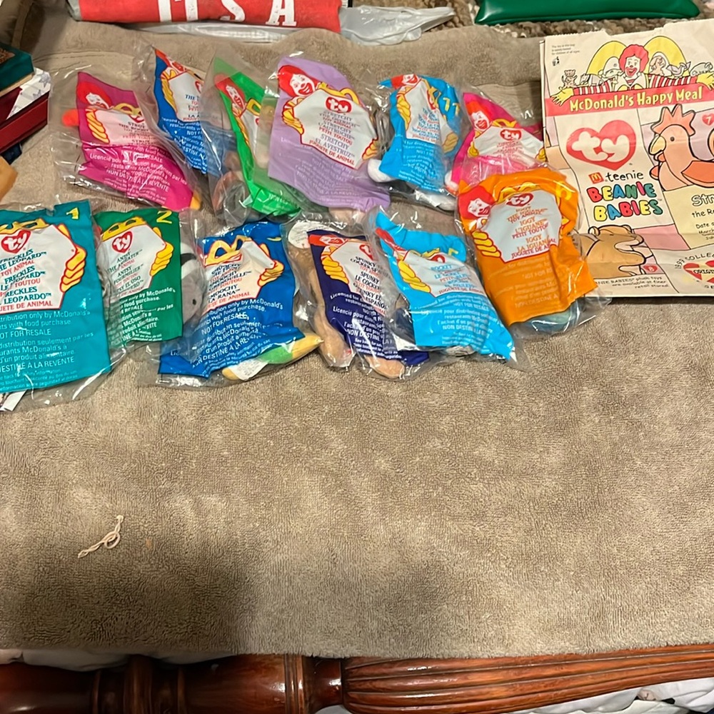 Ty teenie beanie babies all 12 mint condition McDonald’s Happy Meal toys 1999
